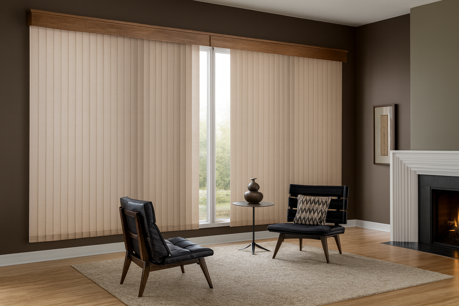 Vertical blinds - for sliding doors and wide windows