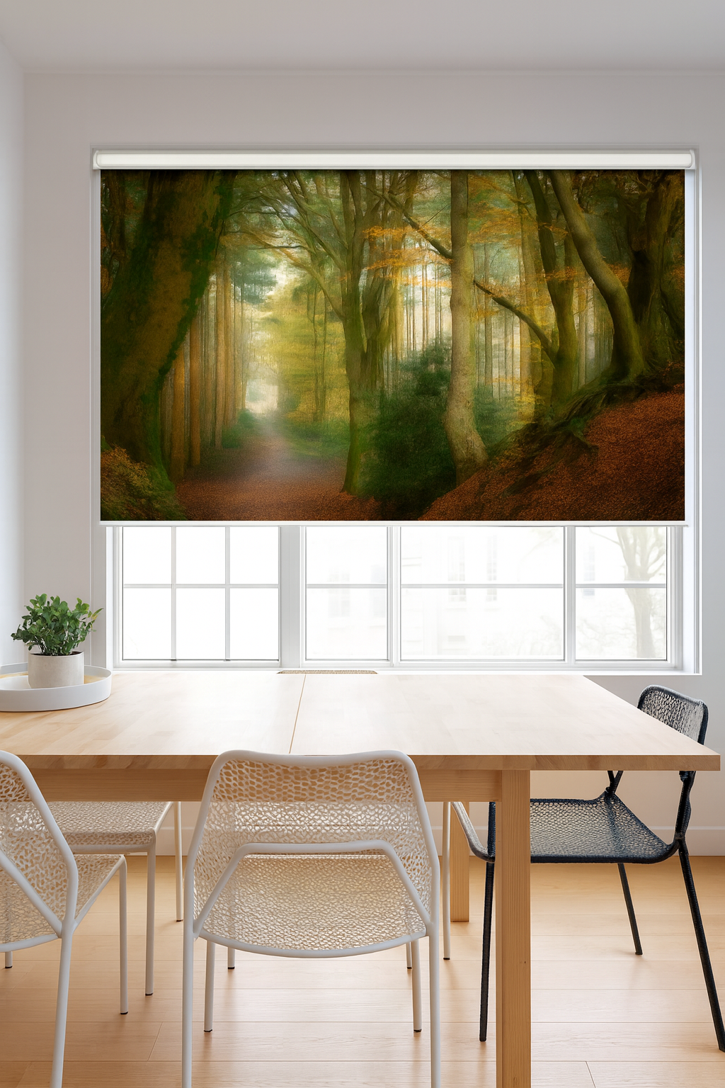 Printed roller shades - large format prints